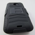 New Rugged Armor Hybrid Hard Case With Belt Clip Holster for HTC Evo 4G LTE (Sprint) - Black