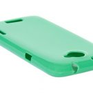 Soft TPU Gel Skin Cover Case for HTC One X/Elite (AT&T) - Turquoise