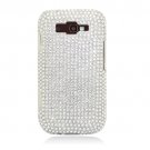 Hard Plastic Bling Rhinestone Design Case for Samsung Focus 2 i667 (AT&T) - Silver