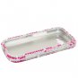 Hard Plastic Bling Rhinestone Design Case for Samsung Focus 2 i667 (AT&T) - Dual Pink Hearts