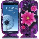 Hard Plastic Rubberized Design Case Cover for Samsung Galaxy S3 III – Divine Flowers