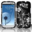 Hard Plastic Rubberized Design Case Cover for Samsung Galaxy S3 III – Midnight Garden