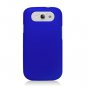 Hard Plastic Rubberized Snap On Case Cover for Samsung Galaxy S3 III &acirc;�� Blue