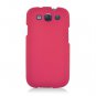 Hard Plastic Rubberized Snap On Case Cover for Samsung Galaxy S3 III &acirc;�� Hot Pink