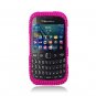 Hot Pink Hard Plastic Bling Design Case for BlackBerry Curve 9310/9320 (Verizon/Boost Mobile)