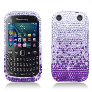 Purple Waterfall Hard Plastic Bling Design Case BlackBerry Curve 9310/9320 (Verizon/Boost Mobile)