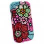 Hard Plastic Bling Rhinestone Snap On Cover Case for Samsung Galaxy S3 III &acirc;�� Fall Flowers