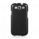 Hard Plastic Snap On Design Case Cover for Samsung Galaxy S3 III – Black Lines