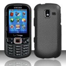 Carbon Fiber Hard Plastic Rubberized Design Case for Samsung Intensity III SCH U485 (Verizon)