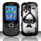 Ace of Spade Skull Hard Plastic Rubberized Design Case for Samsung Intensity III SCH U485 (Verizon)