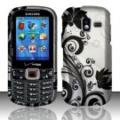 Black Vines Hard Plastic Rubberized Design Case for Samsung Intensity III SCH U485 (Verizon)