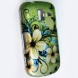 Flowers & Butterfly Hard Plastic Rubberized Design Case for Samsung Intensity III SCH U485 (Verizon)