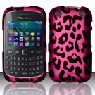 Hot Pink Leopard Hard Plastic Rubberized Case for BlackBerry Curve 9310/9320 (Verizon/Boost Mobile)
