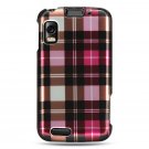 Hard Plastic Design Case for Motorola Atrix 4G MB860 - Hot Pink Check