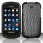 Hard Plastic Rubberized Snap On Design Case for Samsung Galaxy Appeal i827 (AT&T) - Carbon Fiber