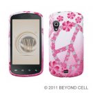 Hard Plastic Rubber Feel Design Case for Samsung Stratosphere i405 - Love Peace Sign