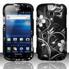 Hard Plastic Rubberized Snap On Design Case for Samsung Exhilarate i577 (AT&T) - Midnight Garden