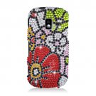 Hard Plastic Bling Design Case for Samsung Intensity 3 III SCH U485 (Verizon) - Fall Flowers