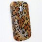 Hard Plastic Bling Design Case for Samsung Intensity 3 III SCH U485 (Verizon) - Golden Cheetah