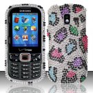 Hard Plastic Bling Design Case for Samsung Intensity 3 III SCH U485 (Verizon) - Rainbow Leopard