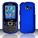Hard Plastic Rubberized Snap On Case for Samsung Intensity 3 III SCH U485 (Verizon) - Blue