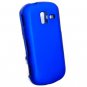 Hard Plastic Rubberized Snap On Case for Samsung Intensity 3 III SCH U485 (Verizon) - Blue