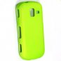 Hard Plastic Rubberized Snap On Case for Samsung Intensity 3 III SCH U485 (Verizon) - Neon Green