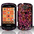 Hard Plastic Snap On Rubberized Design Case for Samsung Brightside U380 - Cheetah Skull