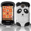 Hard Plastic Bling Rhinestone Design Case for Samsung Brightside U380 - Cute Panda Bear