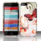 New Hard Plastic Rubberized Snap On Case Cover for Apple iPhone 5 – Two Butterfly
