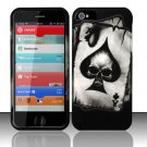New Hard Plastic Rubberized Snap On Case Cover for Apple iPhone 5 – Ace of Spade Skull