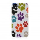 New Hard Plastic Rubberized Snap On Case Cover for Apple iPhone 5 – Colorful Dog Paws