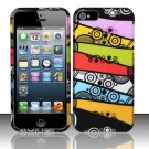 New Hard Plastic Rubberized Snap On Case Cover for Apple iPhone 5 – Abstract Art