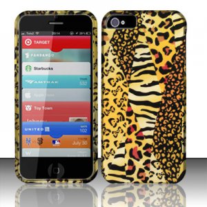 New Hard Plastic Rubberized Snap On Case Cover for Apple iPhone 5 &acirc;�� Golden Safari