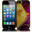 New Hard Plastic Rubberized Snap On Case Cover for Apple iPhone 5 – Splendid Swirl