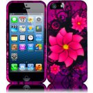 New Hard Plastic Rubberized Snap On Case Cover for Apple iPhone 5 – Divine Flowers