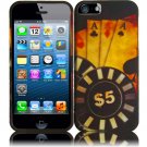 New Hard Plastic Rubberized Snap On Case Cover for Apple iPhone 5 – Ace Poker