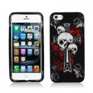 New Hard Plastic Rubberized Snap On Case Cover for Apple iPhone 5 – Skull and Dagger
