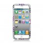 Hard Plastic Bling Rhinestone Snap On Case Cover for Apple iPhone 5 - Colorful Dog Paw