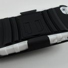 New Rugged Hybrid Case Belt Clip Holster w/ Kickstand for Apple iPhone 5 6TH Gen - White