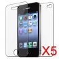 5 Premium Front & Back Clear LCD Screen Protector for Apple iPhone 5 6th Gen Phone