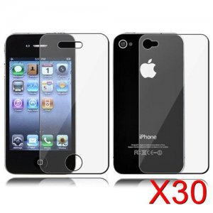 30 Premium Front & Back Clear LCD Screen Protector for Apple iPhone 5 6th Gen Phone