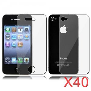 40 Premium Front & Back Clear LCD Screen Protector for Apple iPhone 5 6th Gen Phone