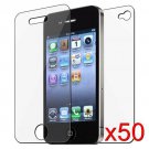 50 Premium Front & Back Clear LCD Screen Protector for Apple iPhone 5 6th Gen Phone
