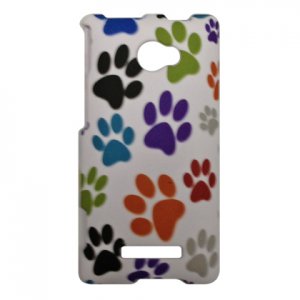 Hard Plastic Snap On Case Cover for HTC Windows Phone 8X (Verizon/AT&T/T-Mobile)&acirc;�� Colorful Dog Paw