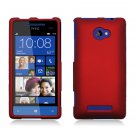 Hard Plastic Snap On Case Cover for HTC Windows Phone 8X (Verizon/AT&T/T-Mobile) – Red