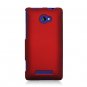 Hard Plastic Snap On Case Cover for HTC Windows Phone 8X (Verizon/AT&T/T-Mobile) &acirc;�� Red