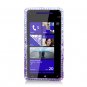 Hard Plastic Bling Case Cover for HTC Windows Phone 8X (Verizon/AT&T/T-Mobile) - Purple Waterfall