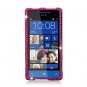 Hard Plastic Bling Case Cover for HTC Windows Phone 8X (Verizon/AT&T/T-Mobile) - Hot Pink