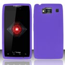 Soft Silicone Rubber Skin Case Cover for Motorola Droid RAZR Maxx HD (Verizon) - Purple